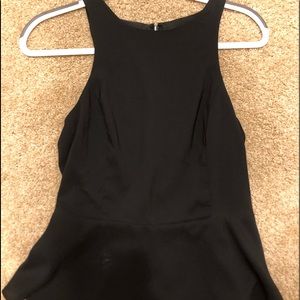 Black Peplum Top